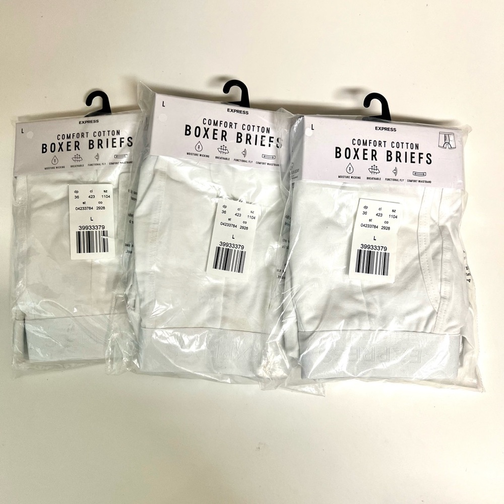 GET ALL 3! Size Large Boxer Briefs for Men - Express brand. NEW IN PACKAGE